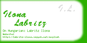 ilona labritz business card